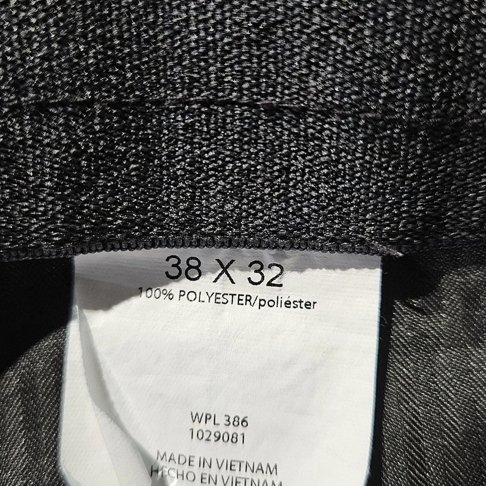 Haggar Standards Mens 38x32 Blue Dress Pants Straight Fit Super Flex Waistband